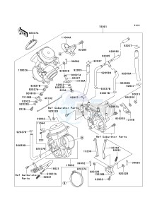 VN 750 A [VULCAN 750] (A6F) A6F drawing CARBURETOR