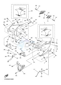 XJ6F 600 DIVERSION F (1CWV 1CWW) drawing COWLING 2