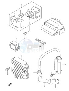 AN250 (E2) Burgman drawing ELECTRICAL (MODEL K3 K4)