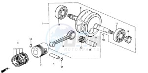 CT110 drawing CRANKSHAFT/PISTON