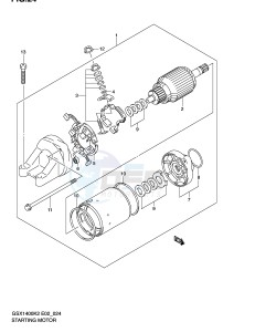 GSX1400 (E2) drawing STARTING MOTOR