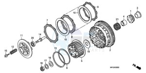 CB600FA3A Australia - (U / ABS ST) drawing CLUTCH