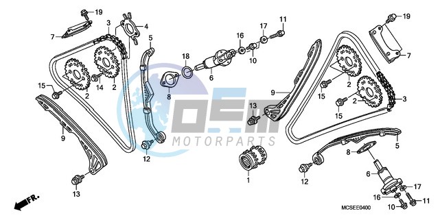 CAM CHAIN/TENSIONER