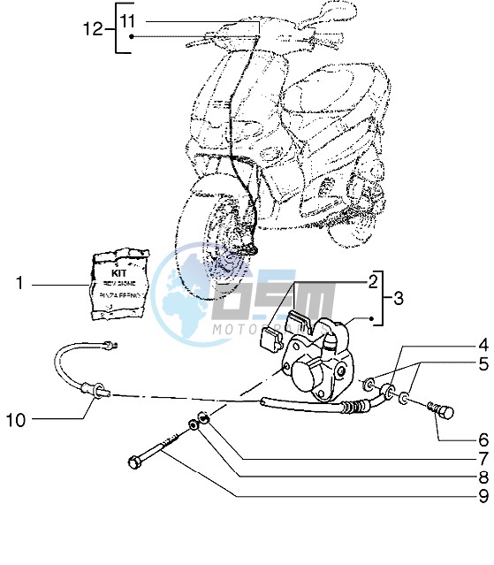 Front brake caliper - Transmissions