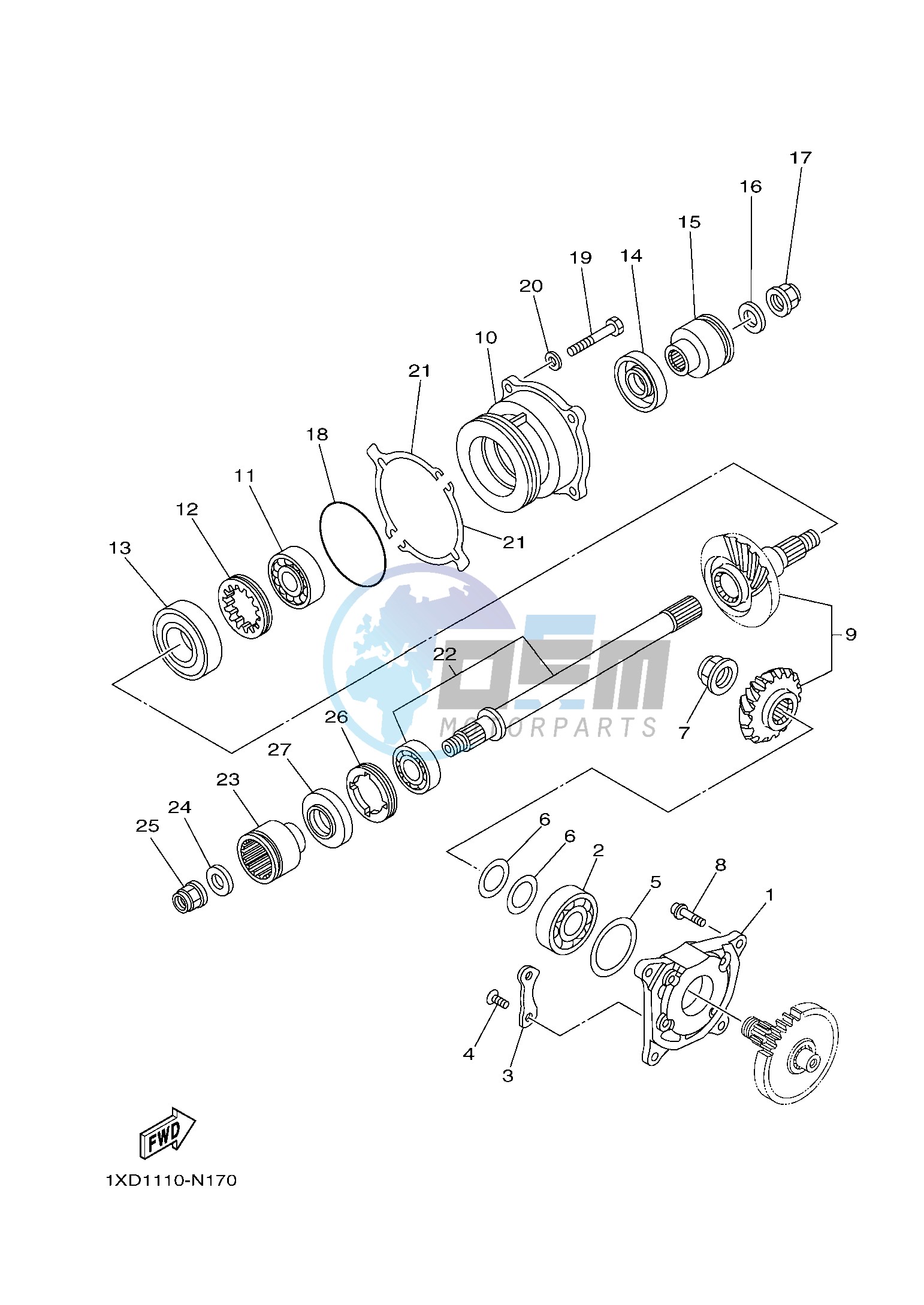 MIDDLE DRIVE GEAR