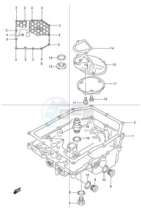 GSX1200 (E4) drawing OIL PAN