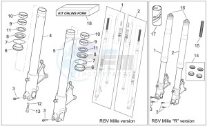 RSV 2 1000 drawing Front fork II