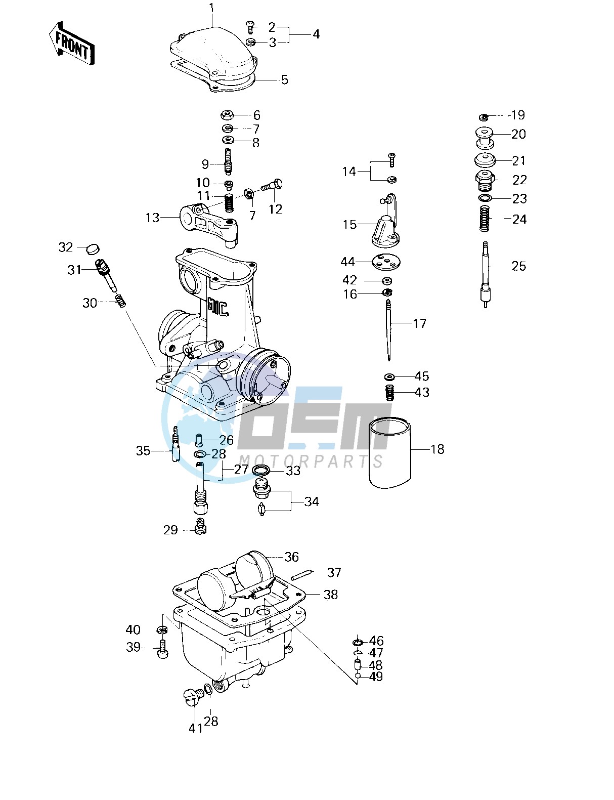 CARBURETOR PARTS -- USA- - -- 80 D3- -