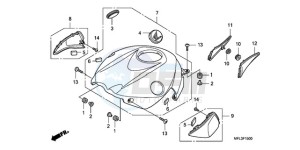 CBR1000RAA Korea - (KO / ABS) drawing TOP SHELTER