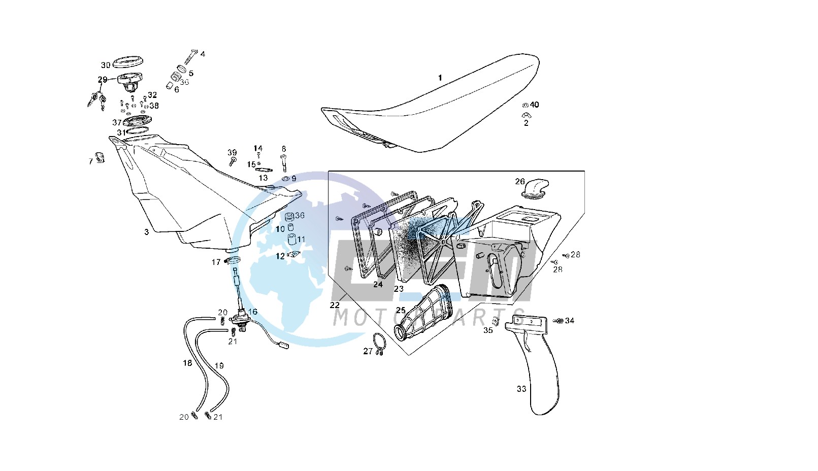 FUEL TANK - SEAT