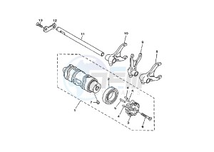 BT BULLDOG 1100 drawing SHIFT CAM-FORK