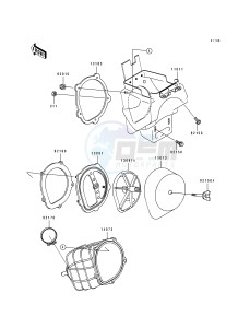 KX 125 J [KX125] (J1) [KX125] drawing AIR FILTER