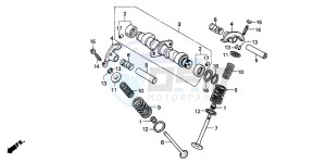 CB250 drawing CAMSHAFT/VALVE