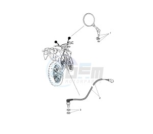 WR F 250 drawing MIRROR EURO KIT