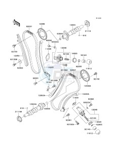 VN 1600 B [VULCAN 1600 MEAN STREAK] (B6F-B8FA) B8FA drawing CAMSHAFT-- S- -_TENSIONER