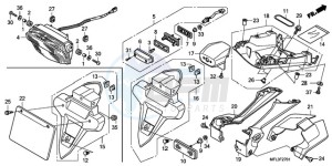 CBR1000RAA Korea - (KO / ABS) drawing TAILLIGHT (CBR1000RRA/RAA )