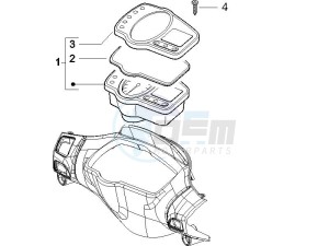 Runner 125 VX 4t e3 (UK) UK drawing Meter combination - Cruscotto