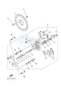 YXZ1000R SS YXZ10YESJ YXZ1000R SS (B0F6) drawing REAR BRAKE CALIPER 2