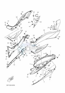 CZD300-A XMAX 300 (BBA2) drawing M. CYLINDER FOR DISK BRAKE