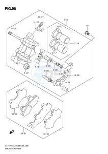 LT-R450 (E28-E33) drawing FRONT CALIPER