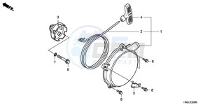 TRX500FA9 Australia - (U) drawing RECOIL STARTER