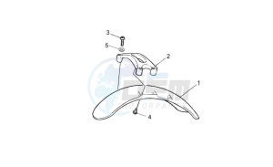 Nevada Classic IE 750 drawing Front body - Front mudguard