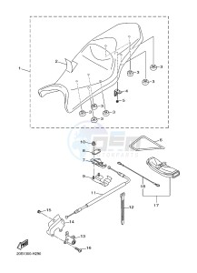 XJ6N ABS 600 XJ6-N (NAKED, ABS) (36B6) drawing SEAT