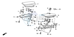 CB1300A CB1300SUPER FOUR drawing COWL POCKET