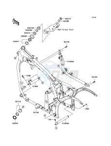 VN900 CLASSIC VN900BEF GB XX (EU ME A(FRICA) drawing Frame