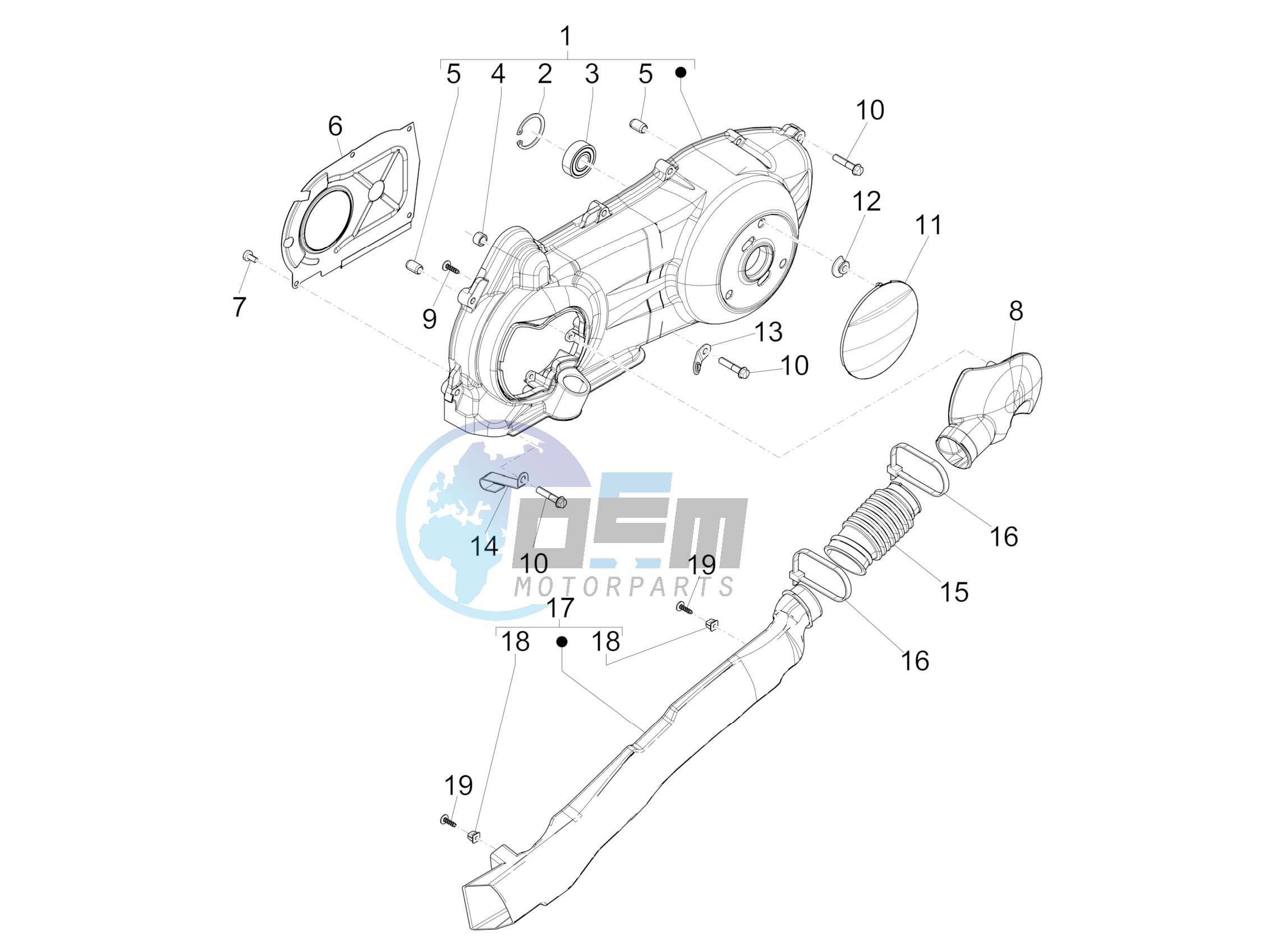 Crankcase cover - Crankcase cooling