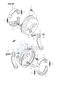 LT80 (P1) drawing FRONT BRAKE