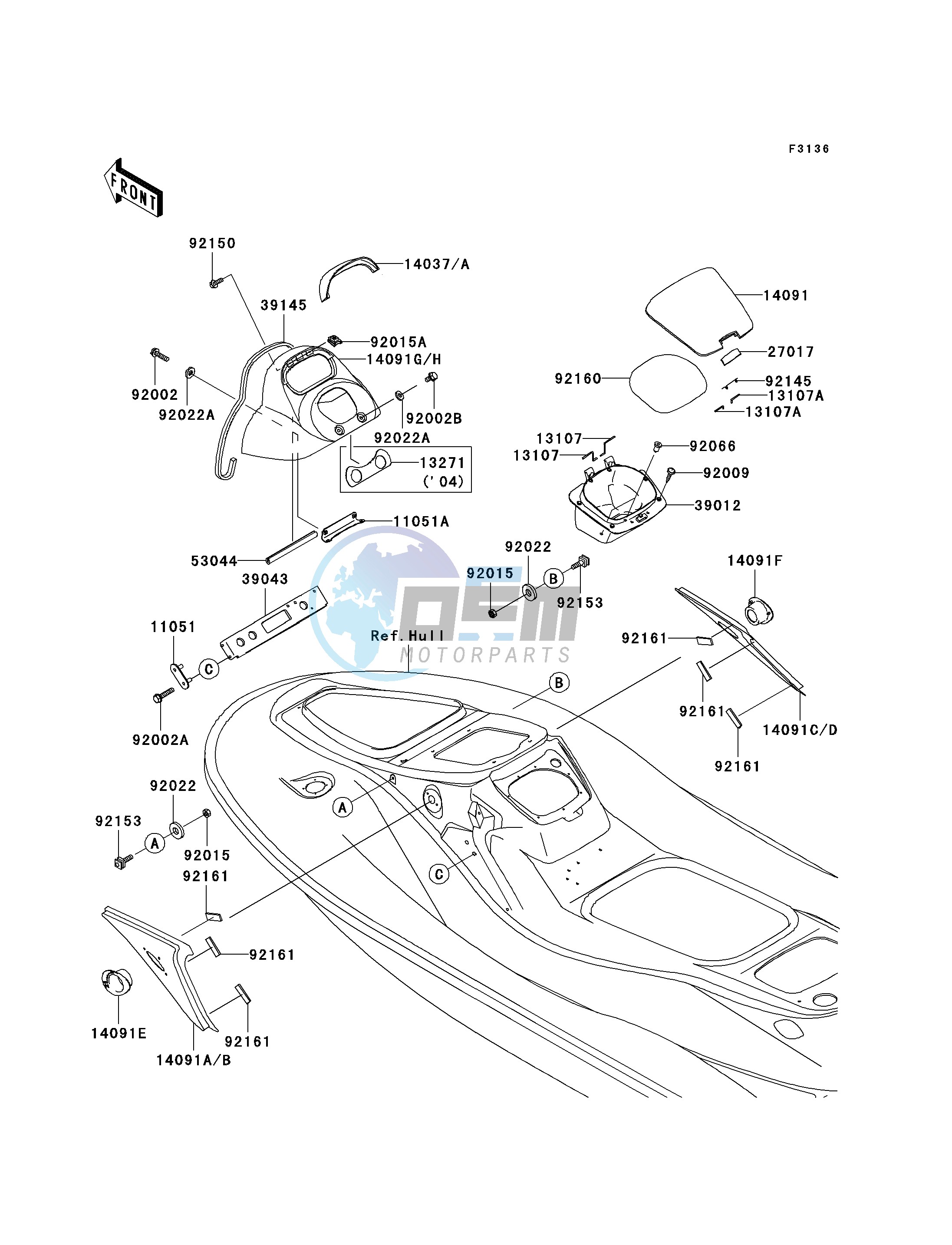 HULL MIDDLE FITTINGS