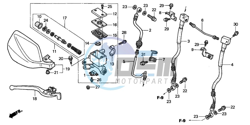 FR. BRAKE MASTER CYLINDER