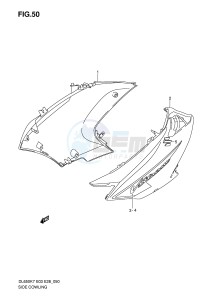 DL650 (E3-E28) V-Strom drawing SIDE COWLING (MODEL K7)