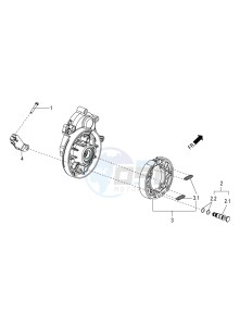 SR 150 4T-3V (EMEA-LATAM) drawing Rear brake - Brake jaw