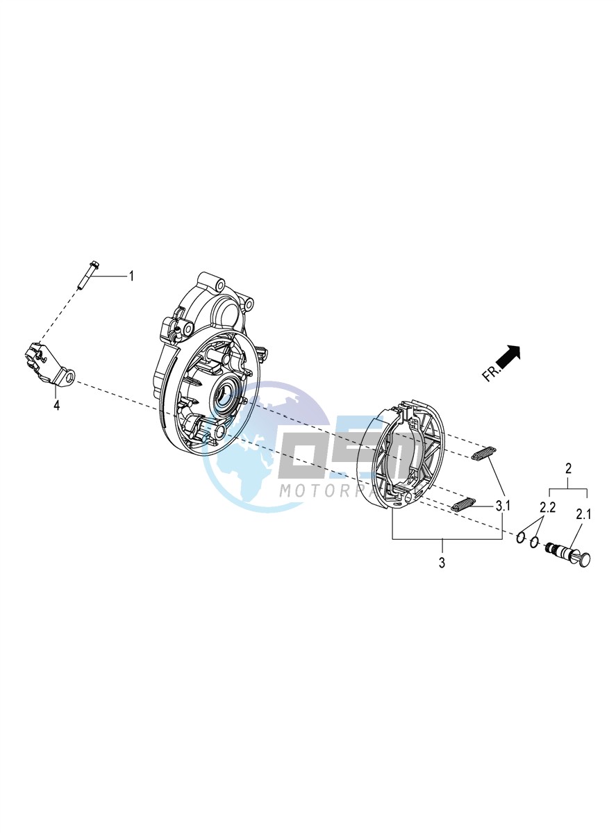 Rear brake - Brake jaw