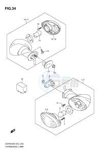 GSF650 (E2) Bandit drawing TURNSIGNAL LAMP (GSF650K9 AK9 UK9 UAK9 L0 AL0 UL0 UAL0)