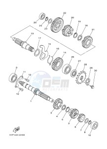 T135 T135FI CRYPTON X (5D67) drawing TRANSMISSION