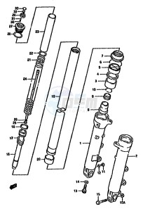 GSX750F (K-T) drawing FRONT DAMPER (MODEL S T)