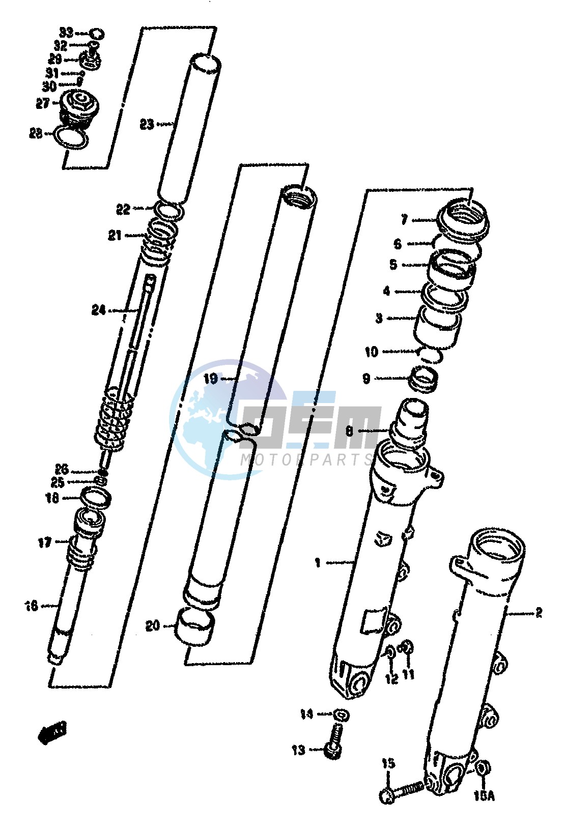 FRONT DAMPER (MODEL S T)