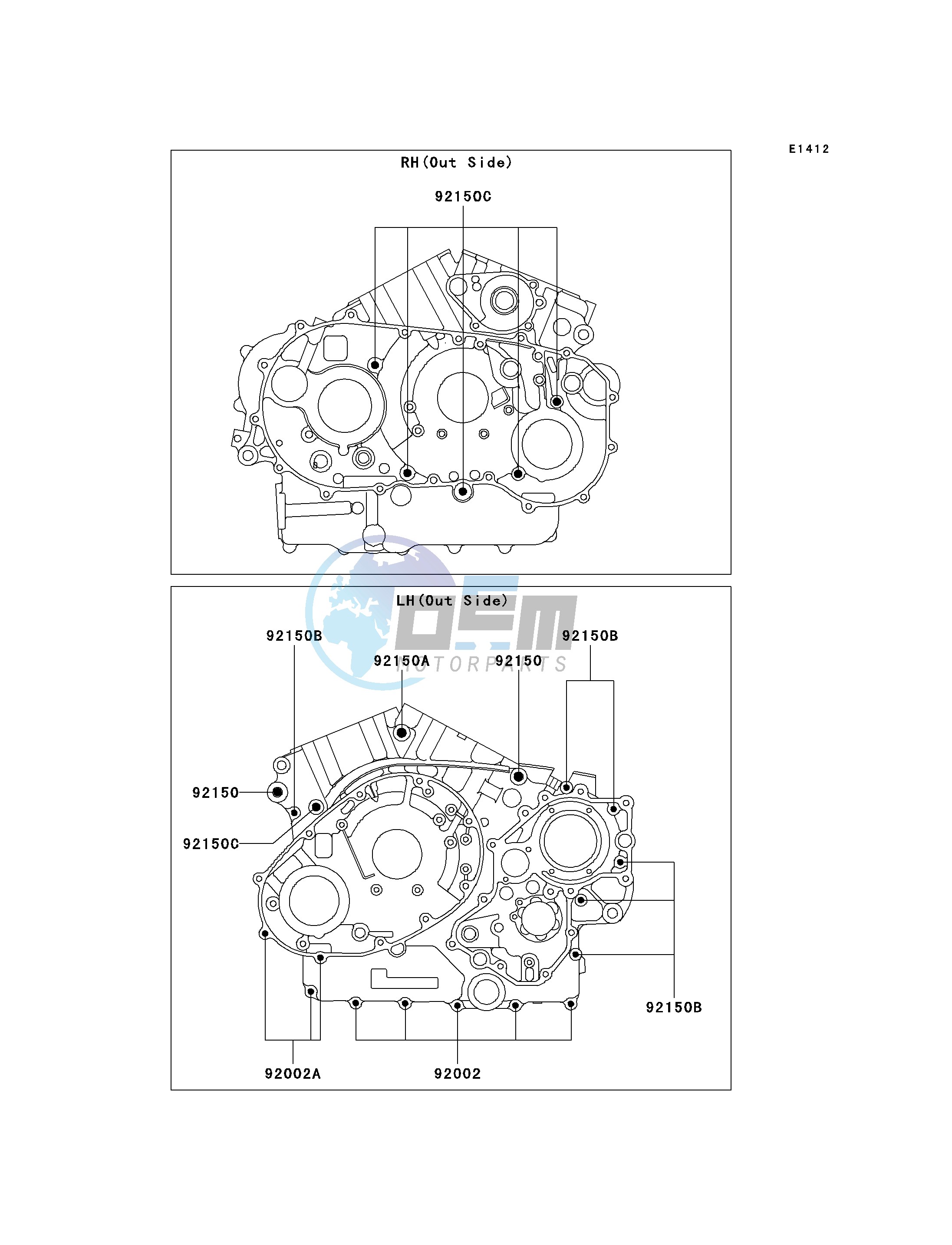 CRANKCASE BOLT PATTERN