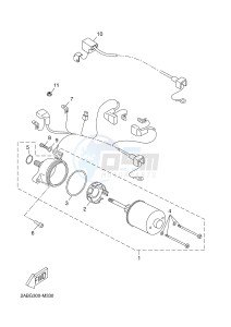 YP125R X-MAX125 X-MAX125 (2ABA 2ABA 2ABA) drawing STARTING MOTOR