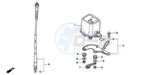 XR400R drawing METER (CM)