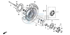 VT1100C2 drawing REAR WHEEL (VT1100C2)