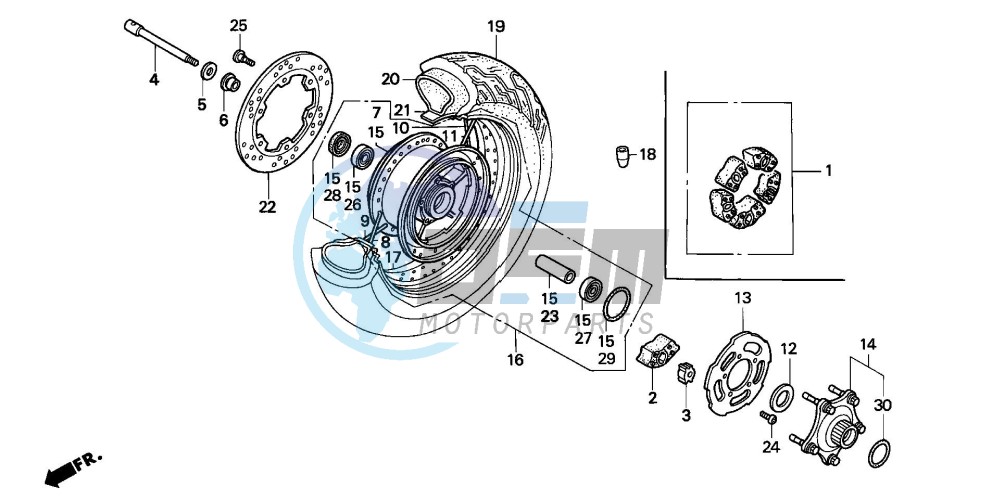 REAR WHEEL (VT1100C2)