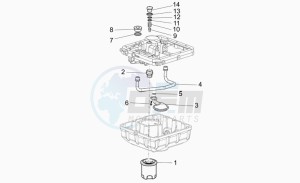 Breva V 850 IE IE drawing Oil filters