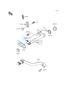 KX 80 R T [KX80] (R2-T3 BIG WHEEL) [KX 80 BIG WHEEL] drawing GEAR CHANGE MECHANISM