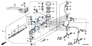 CBR1000SG CBR1000 - Fireblade SP Europe Direct - (ED) drawing FRONT BRAKE MASTER CYLINDER (CBR1000RR/ S)