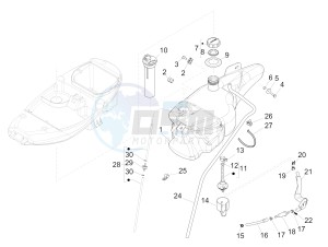 Liberty 50 4T PTT NEXIVE drawing Fuel tank