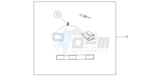 XL700V9 ED drawing U-LOCK ATT.